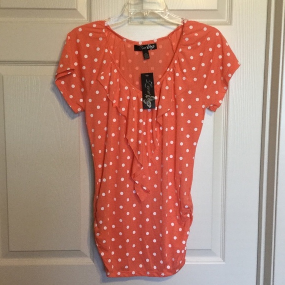 Lena Ruffle front top